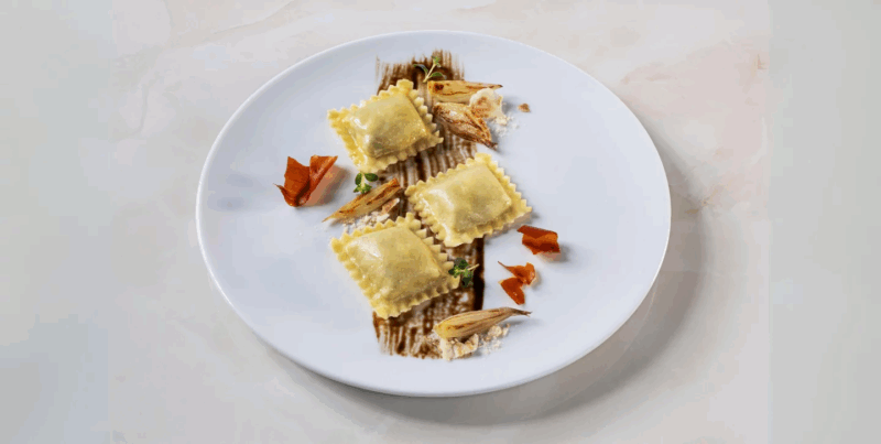 Scrigni® filled with “Squacquerone di Romagna DOP” cheese and tricolor chard - Image 2