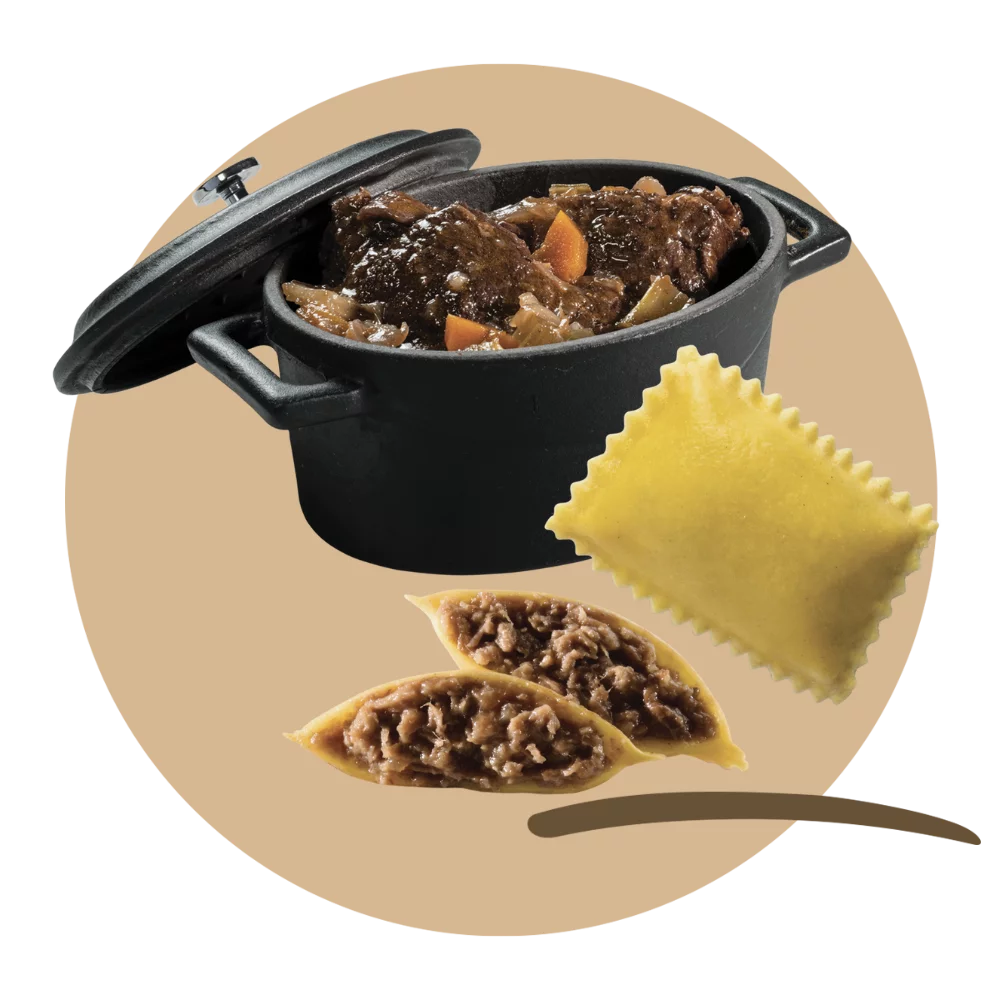 Bauletti® with Barolo DOCG slow braised beef