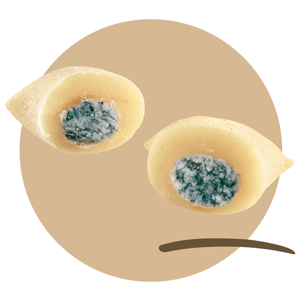 Njoki të mbushura me Gorgonzola
