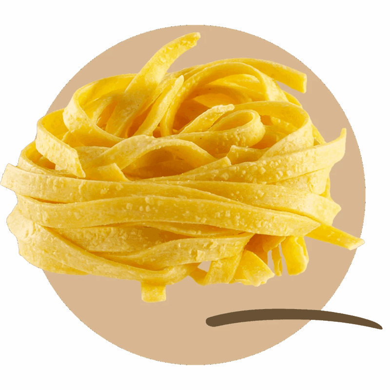 Rustic egg taglierini