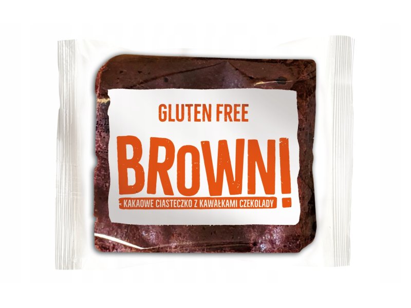 Brownie - Cocoa cookie with bits of chocolate 37g.  Gluten-Free