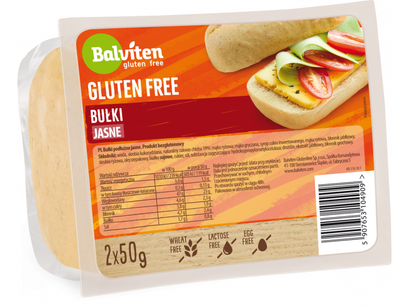Long Rolls White 2x50g. Gluten-Free